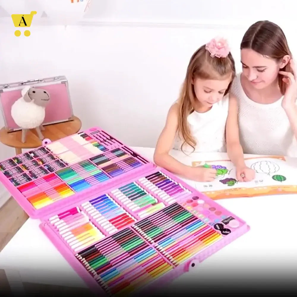 🎨✨ ¡Set Kit De Arte - Maleta X208 Piezas! 🖌